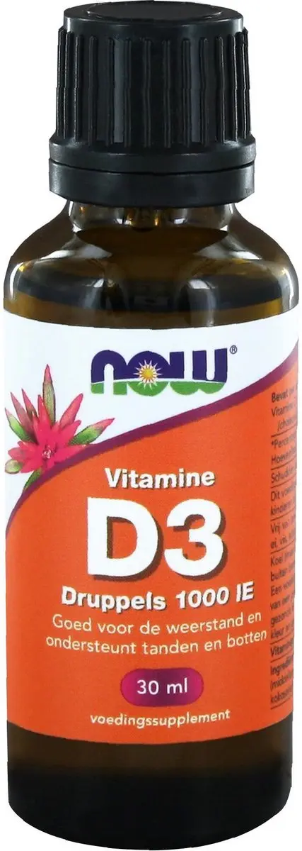 Now Foods Vitamine D-3 1000 IE Druppels 30ml