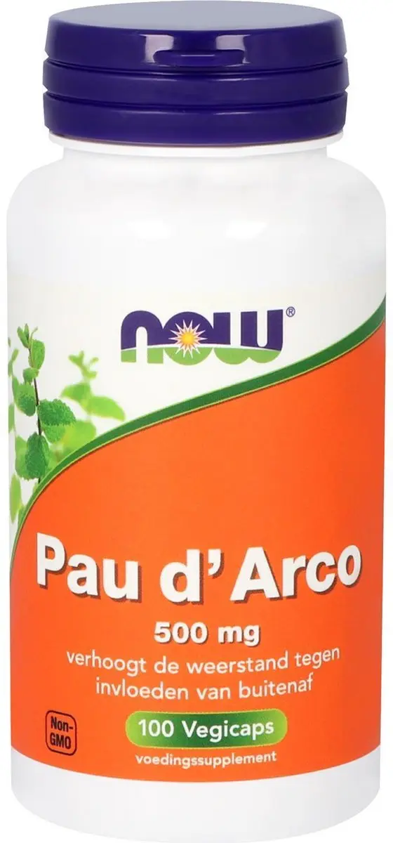 Now Pau D'Arco 500mg - 100 Capsules - afbeelding 5 van 6