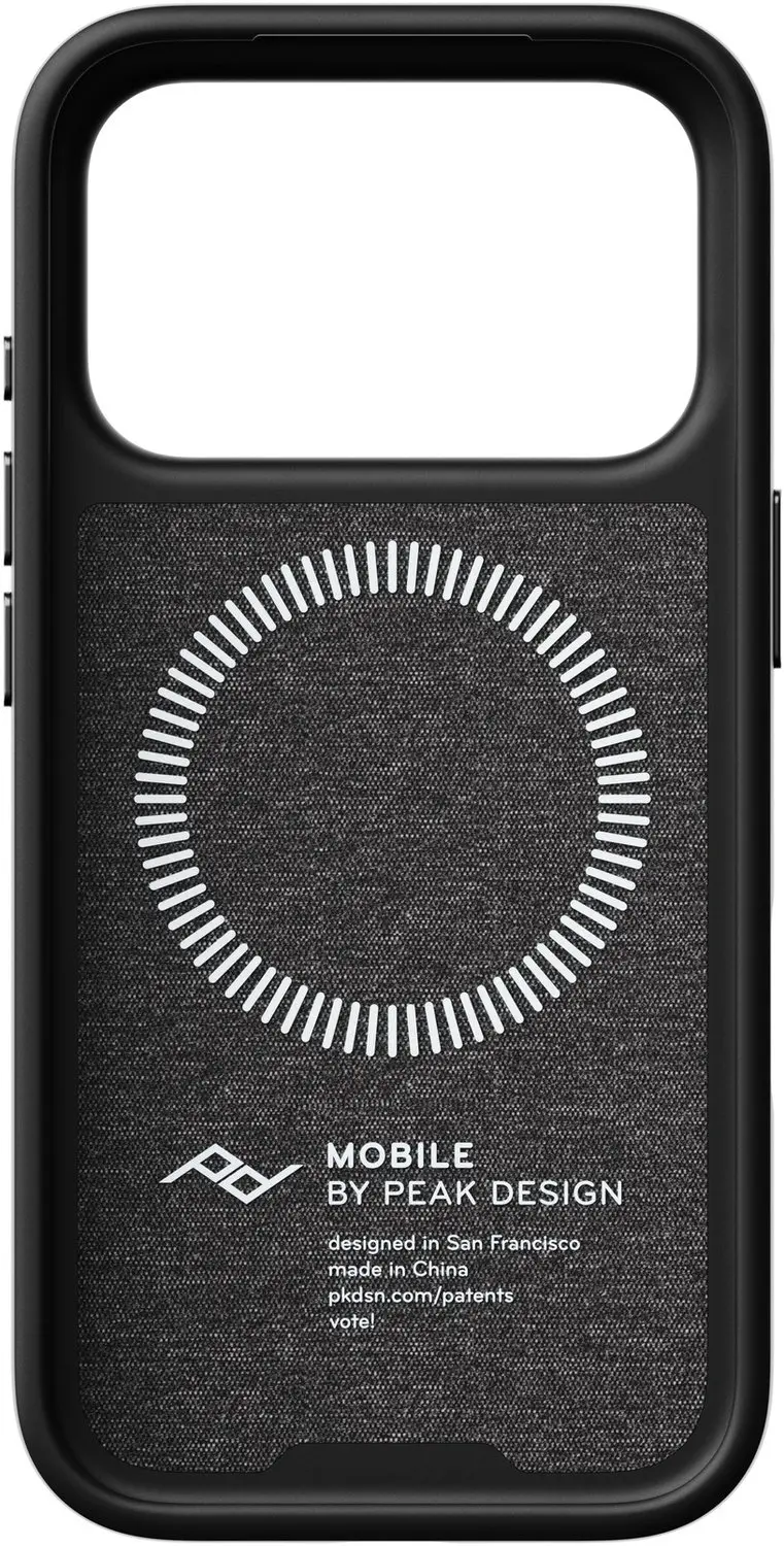 Peak Design Mobile Everyday Case iPhone 18 Pro Charcoal - afbeelding 2 van 2