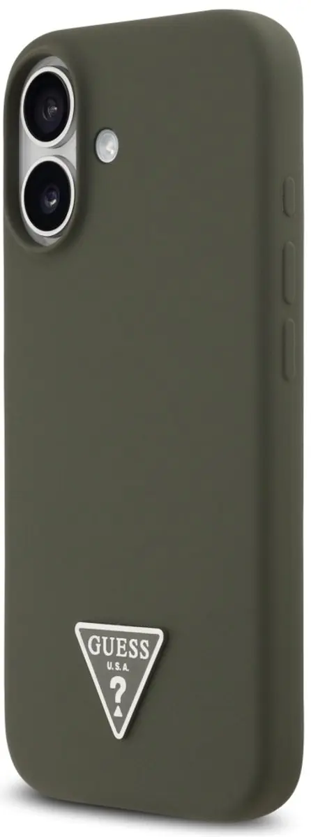 GUESS Siliconen Driehoesje iPhone 17 - 1 Pasje - Zwart - afbeelding 2 van 6