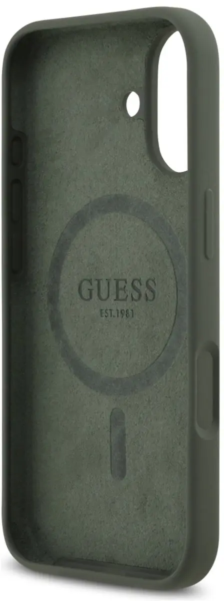 GUESS Siliconen Driehoesje iPhone 17 - 1 Pasje - Zwart - afbeelding 5 van 6