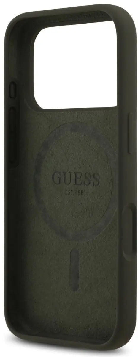 GUESS Siliconen MagSafe Hoesje - iPhone 17 Pro - Zwart - afbeelding 6 van 6