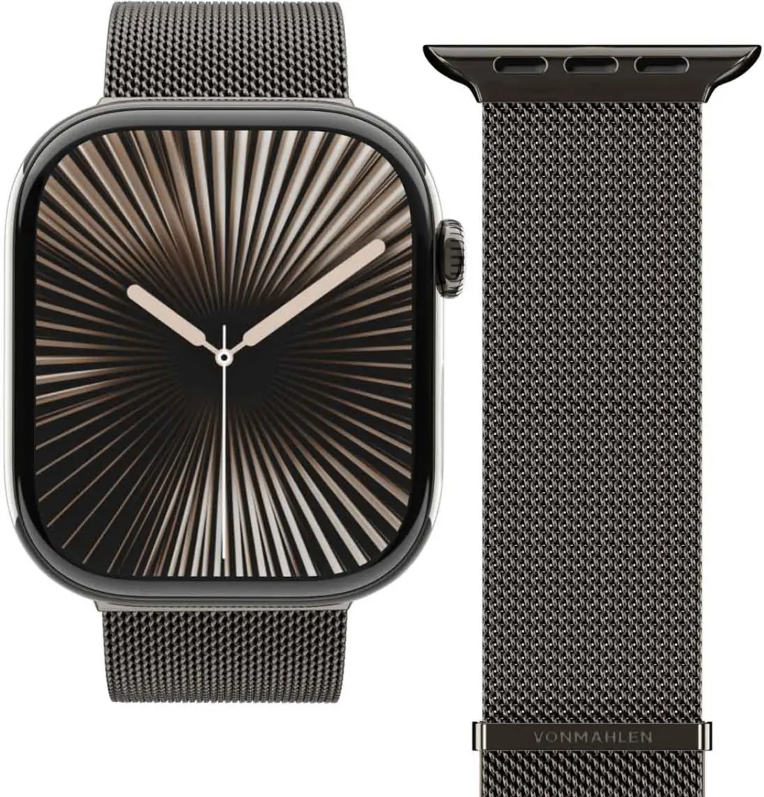 Vonmählen Milanese Loop 2 Apple Watch Band - 44/45/46/49mm Granite Gray - afbeelding 3 van 6