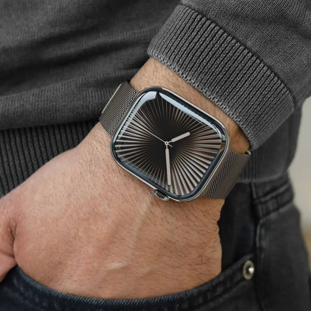 Vonmählen Milanese Loop 2 Apple Watch Band - 44/45/46/49mm Granite Gray - afbeelding 4 van 6