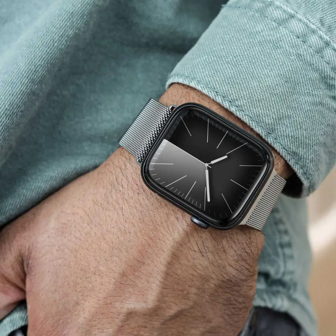 Vonmählen Milanese Loop 2 Apple Watch Band - Zilver - afbeelding 4 van 6