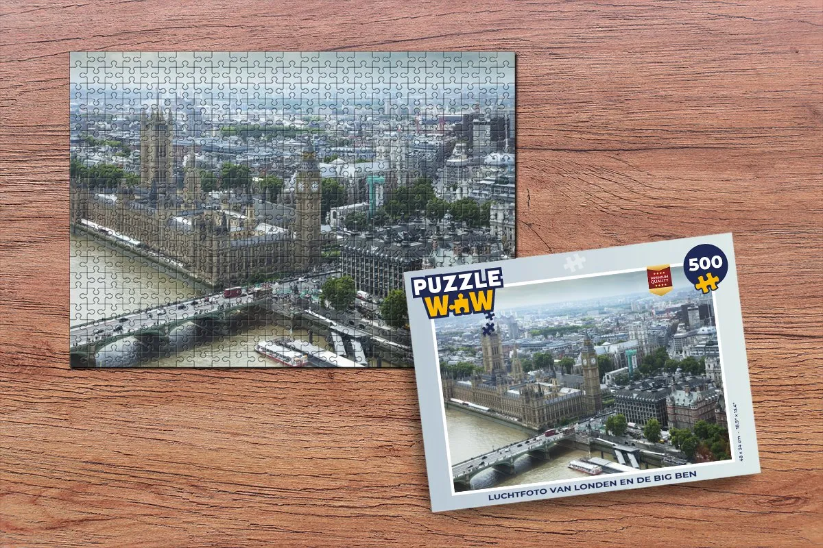 PuzzleWow Londen Big Ben Legpuzzel 500 Stuks - Multicolor