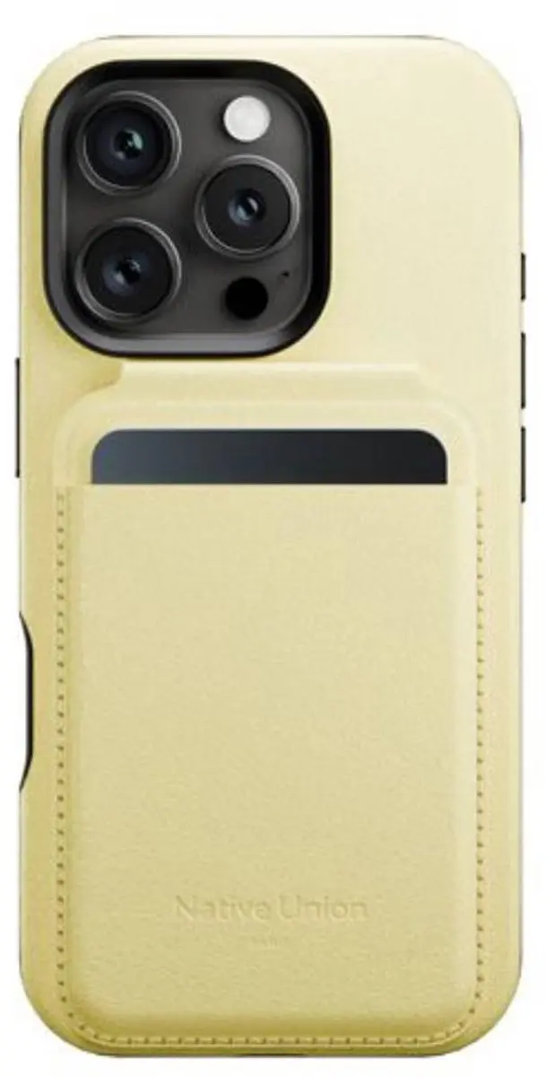 Native Union Active Wallet MagSafe Portemonnee - Lemon - afbeelding 3 van 4