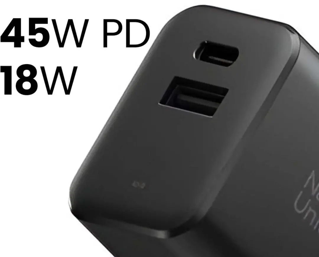 Native Union Fast GaN Oplader PD 45W - 2 Poorten Zwart