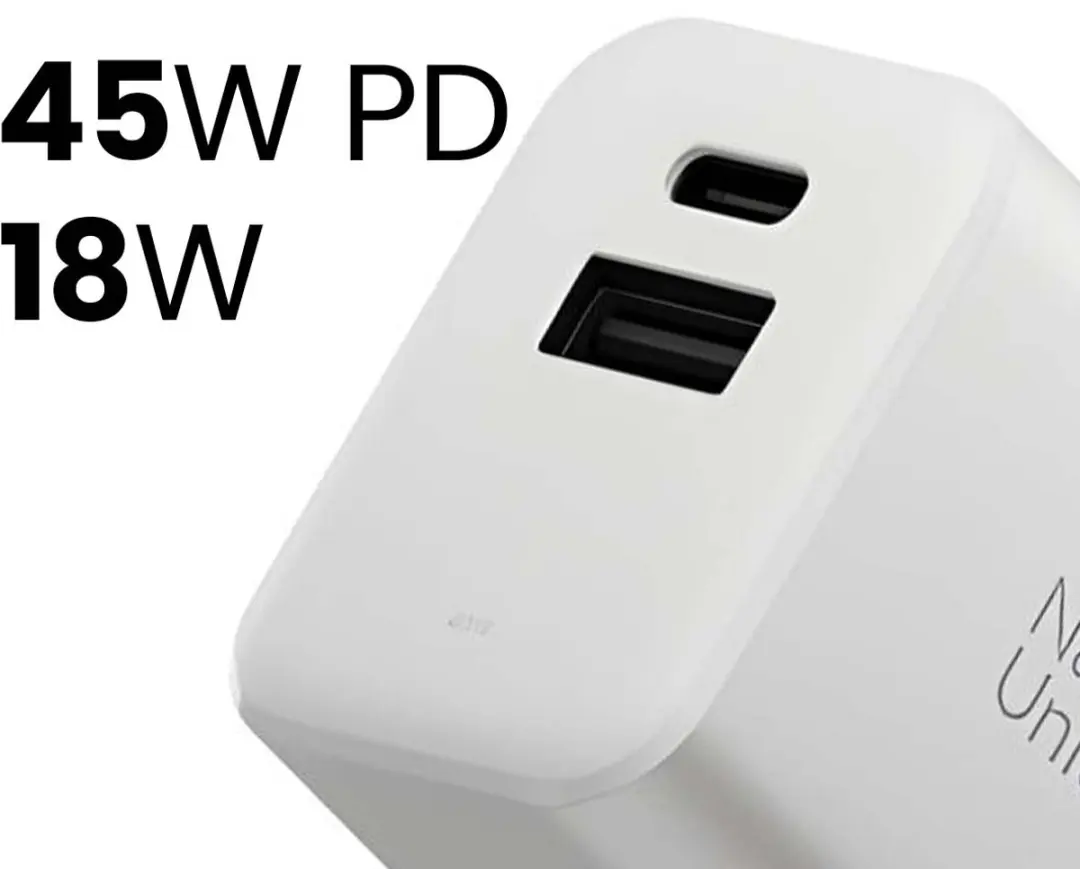 Native Union Fast GaN Oplader PD 45W - 2 Poorten - Transparent