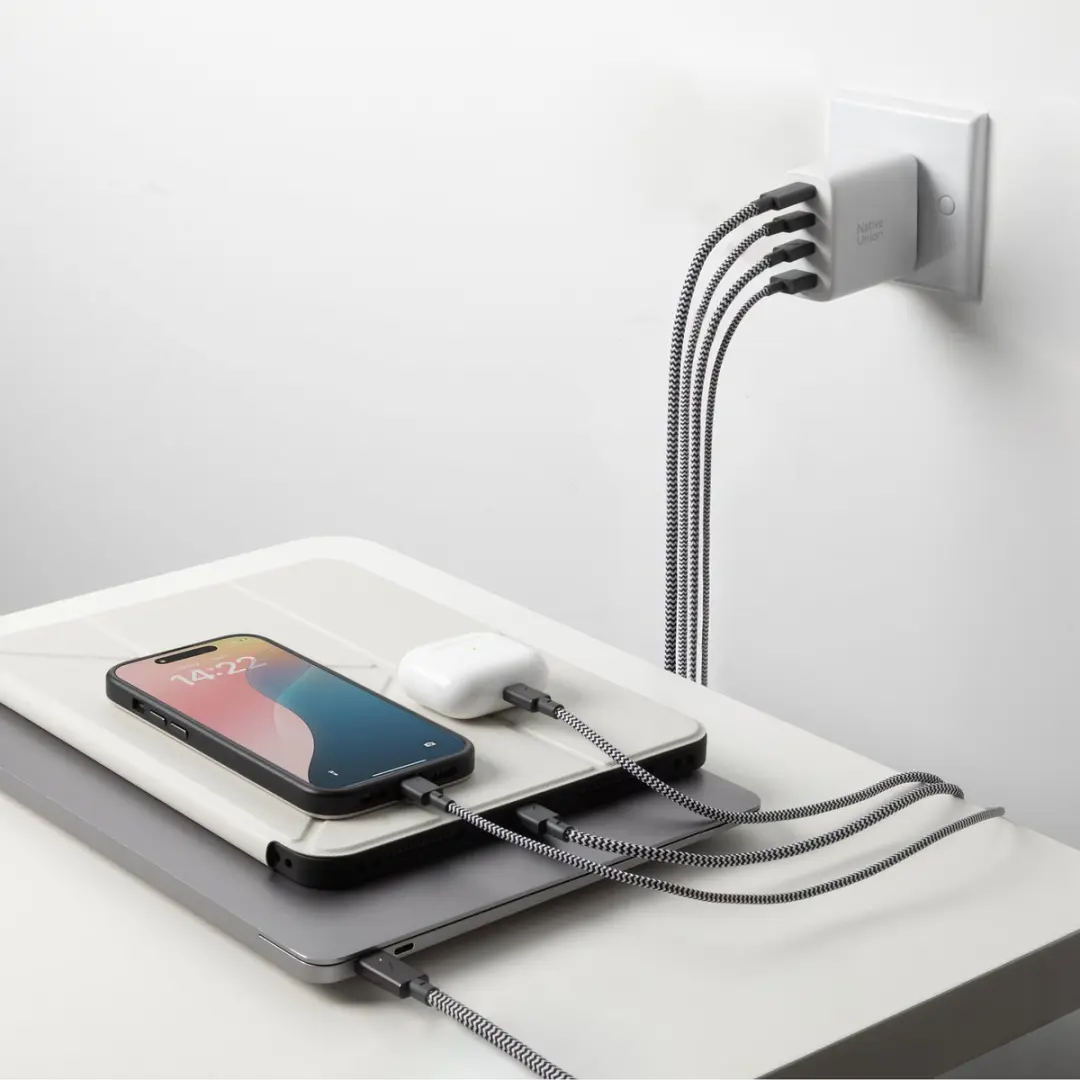 Native Union 3USB-C + 1USB-A Wandlader 100W - Wit