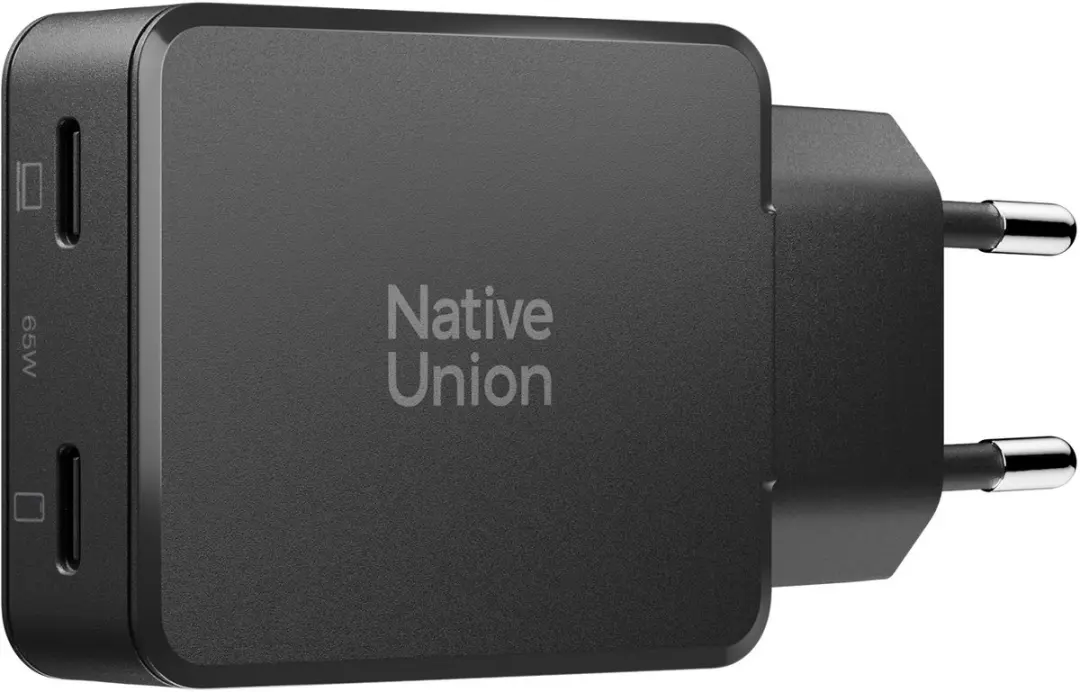Native Union 2USB-C Wandlader 65W - Zwart