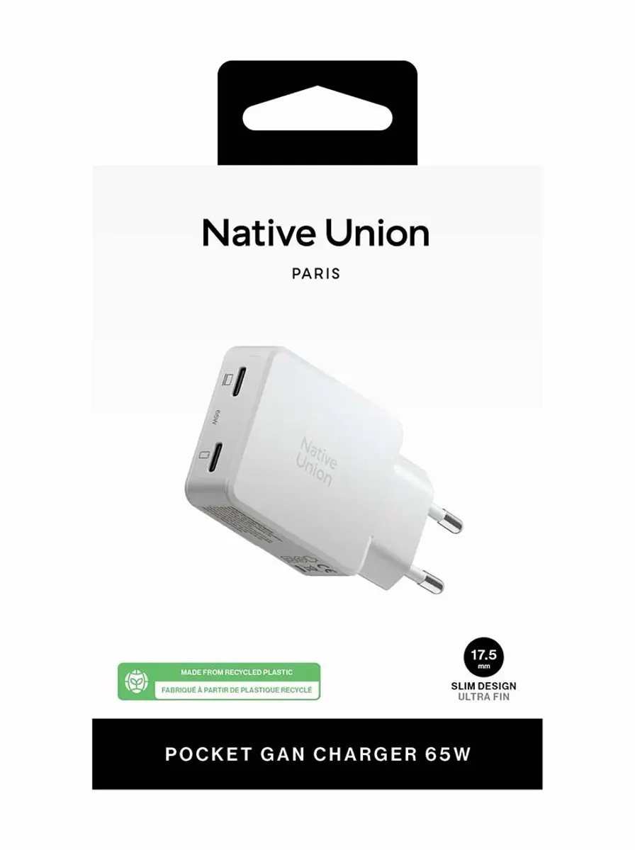 Native Union 2USB-C Wandlader 65W - Wit