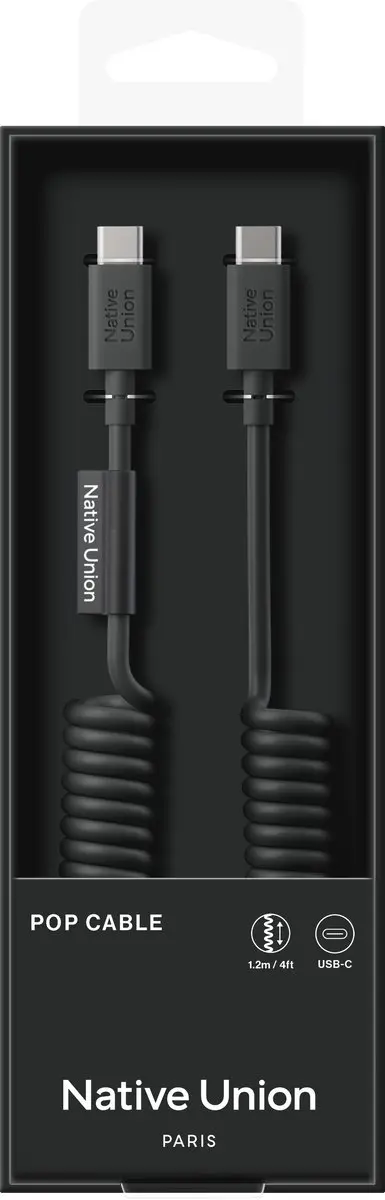 Native Union Pop Cable USB-C 1.2M 60W - Zwart