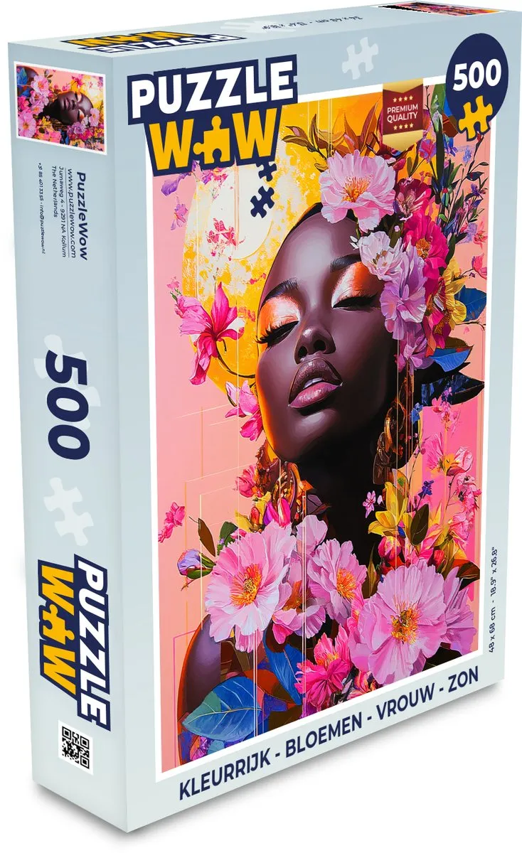 PuzzleWow Kleurrijk Bloemen Legpuzzel 500 Stuks