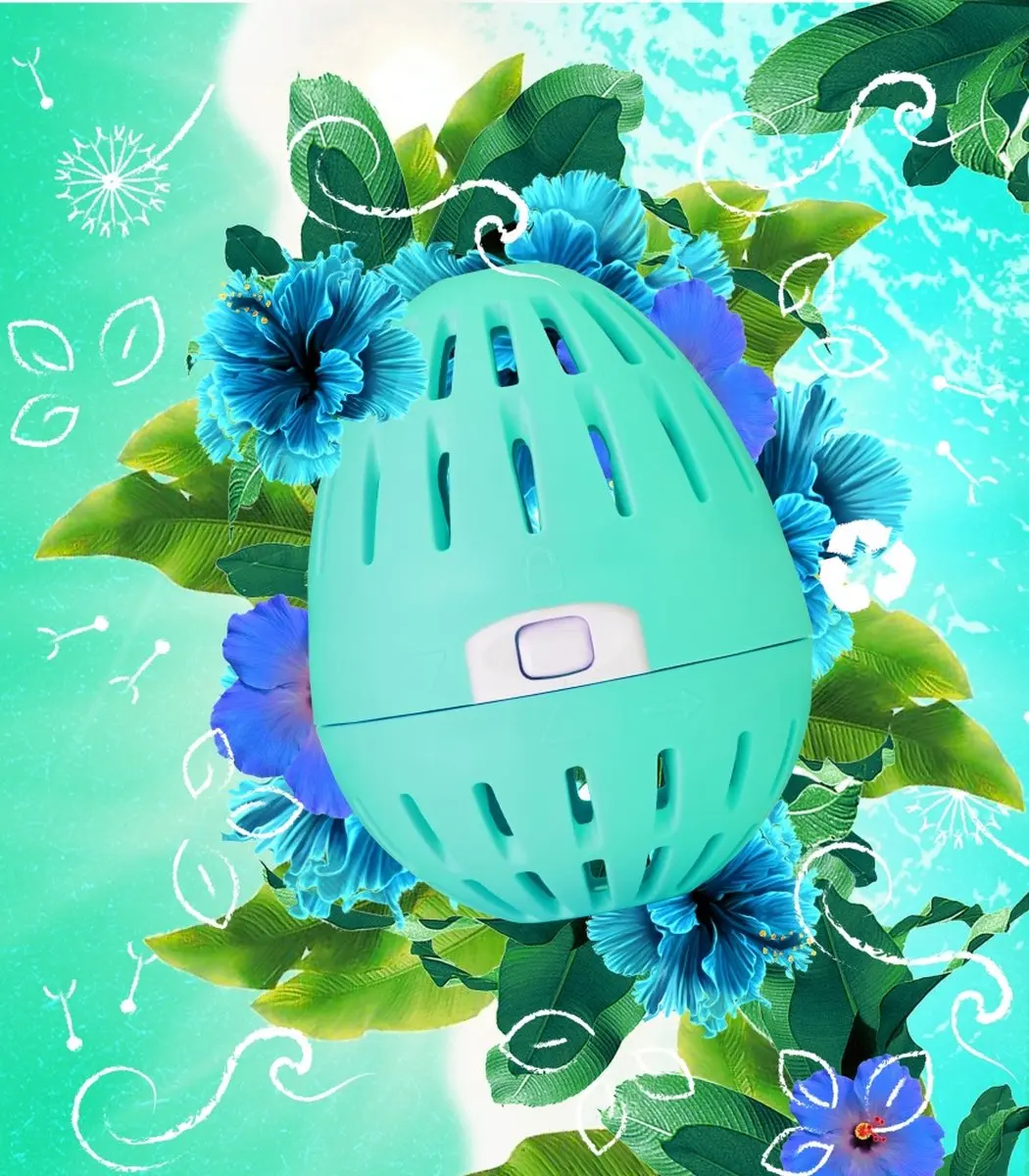 Eco Egg Was Ei Tropical Breeze - 70 Wasbeurten - Blauw - afbeelding 4 van 5