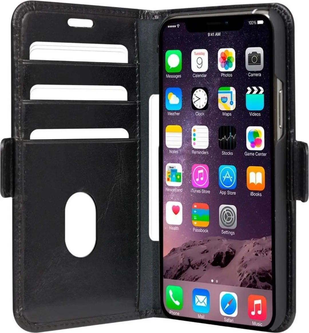 dbramante1928 iPhone 11 Pro Hoesje - Effen Zwart - 4 Pasjes