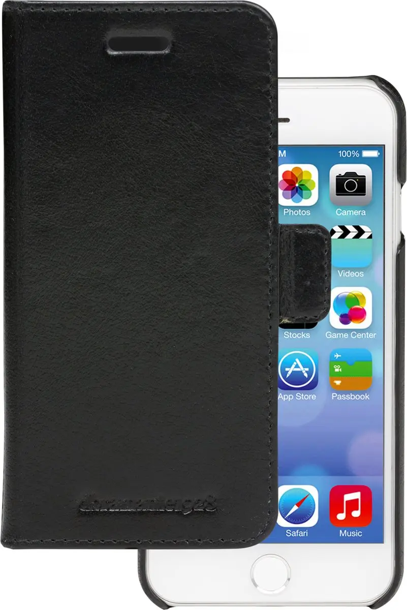 dbramante1928 Lynge Hoesje iPhone 6/6s/7/8/SE - 4 Pasjes - Zwart