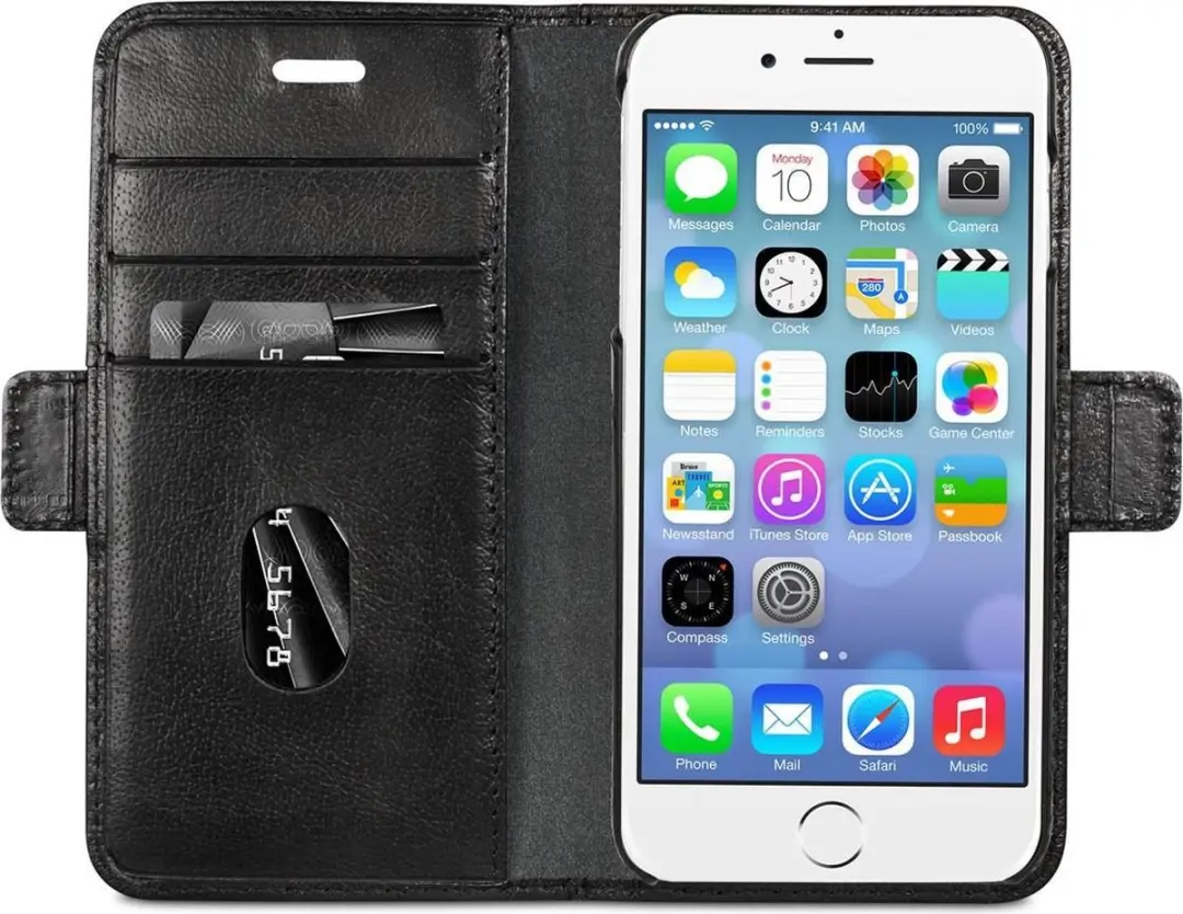 dbramante1928 Lynge Hoesje iPhone 6/6s/7/8/SE - 4 Pasjes - Zwart