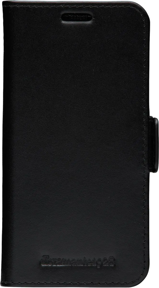 dbramante1928 iPhone 12 Mini Boekenkasthoes - Effen Zwart - 2 Pasjes