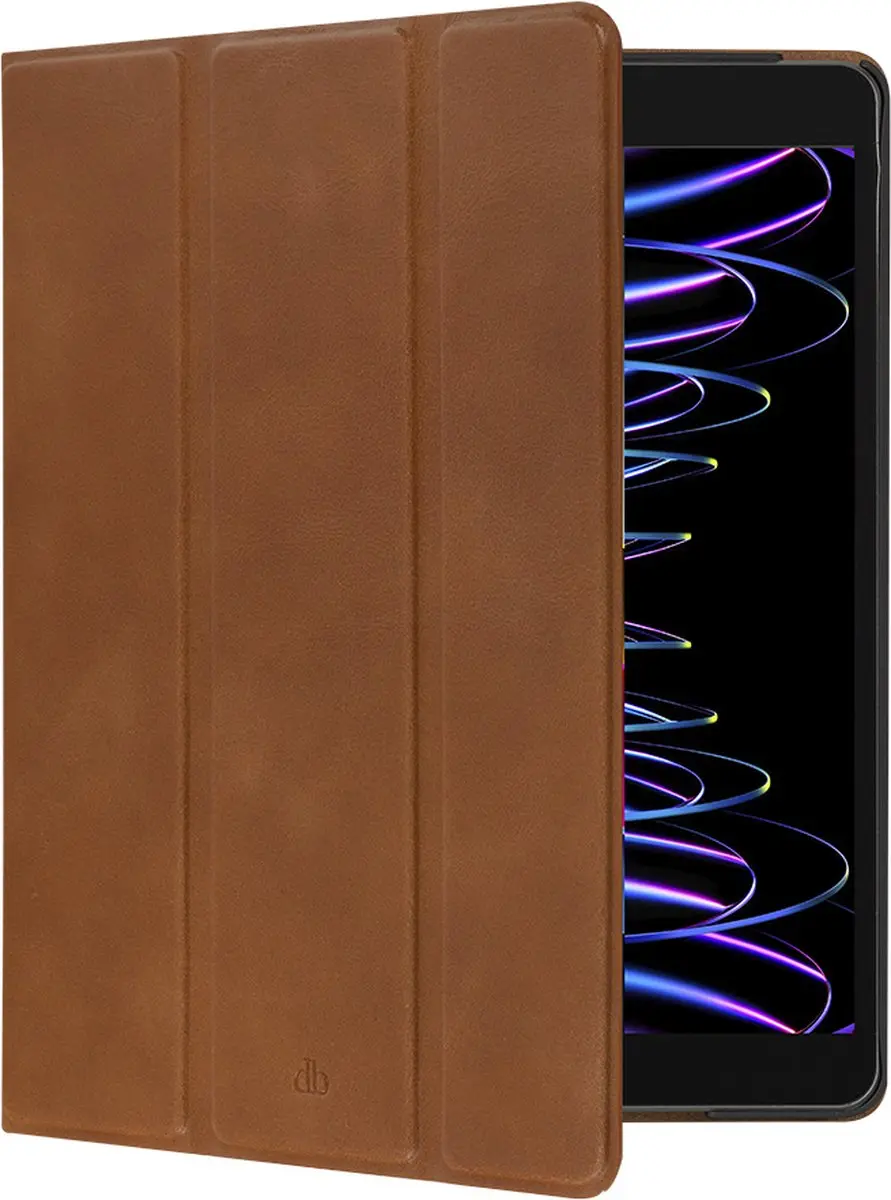 dbramante1928 Bookcase Hoesje iPad 10 10.9 (2022) - Cognac