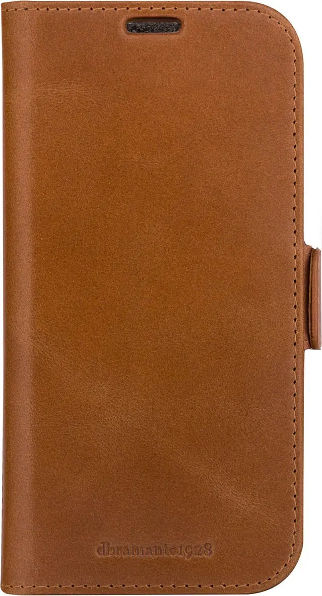 dbramante1928 iPhone 15 Boekhoesje - Effen Cognac