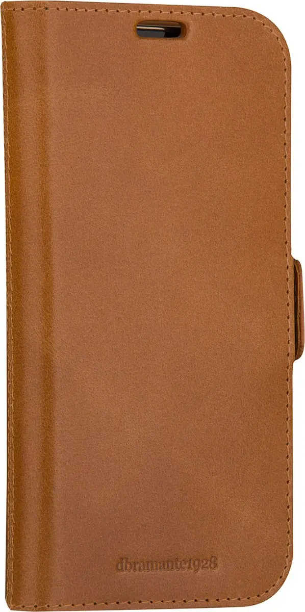 dbramante1928 iPhone 15 Boekhoesje - Effen Cognac