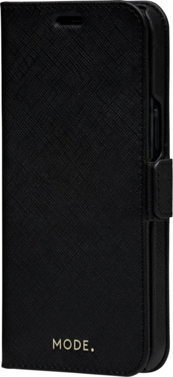 dbramante1928 iPhone 12/12 Pro Boekenkasthoesje - Effen Zwart - 4 Pasjes