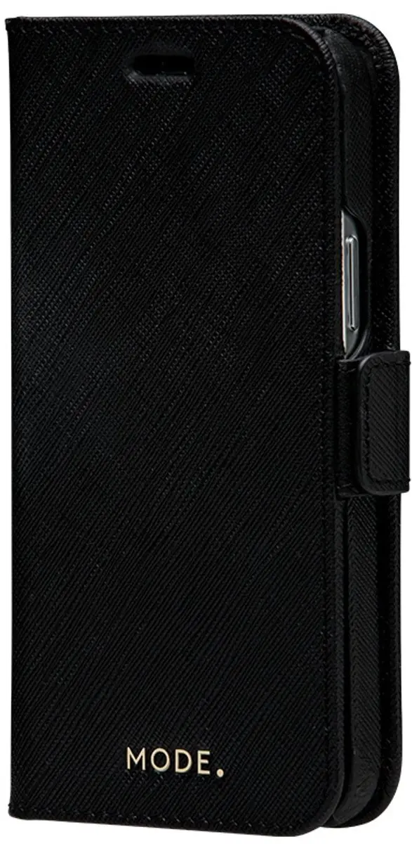dbramante1928 iPhone 12/12 Pro Boekenkasthoesje - Effen Zwart - 4 Pasjes