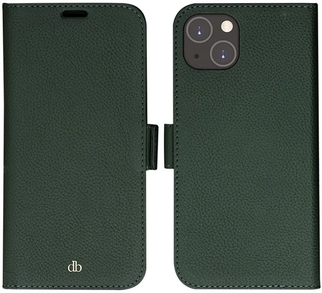 dbramante1928 iPhone 14 Plus Bookcase Hoesje - Effen Donkergroen