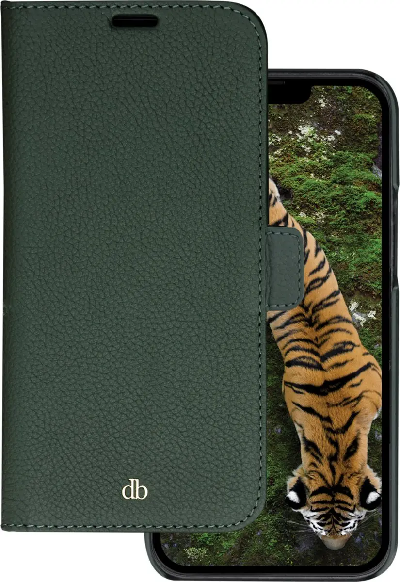 dbramante1928 iPhone 14 Plus Bookcase Hoesje - Effen Donkergroen