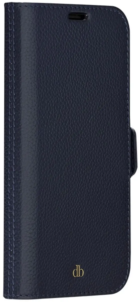 dbramante1928 iPhone 14 Plus Hoesje - Effen Donkerblauw Leer