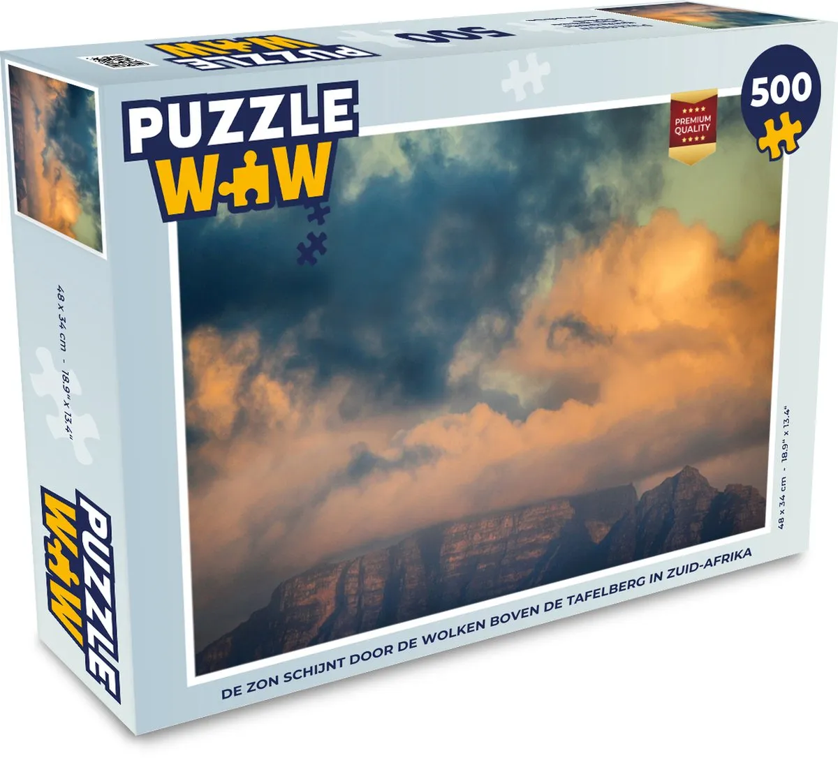 PuzzleWow Legpuzzel Tafelberg Zuid-Afrika 500 Stuks
