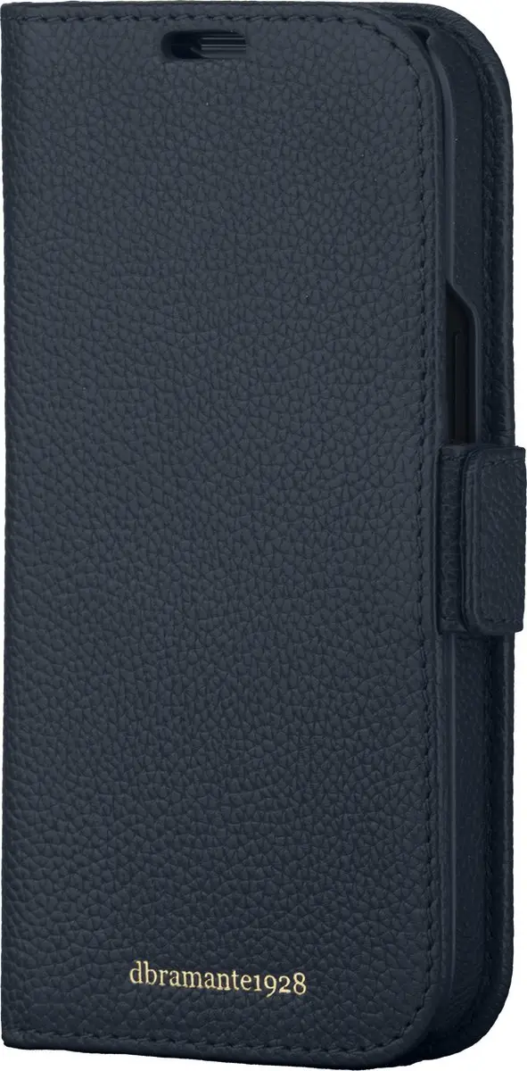 dbramante1928 iPhone 15 Pro Max Boekplankhoesje - Donkerblauw Leer
