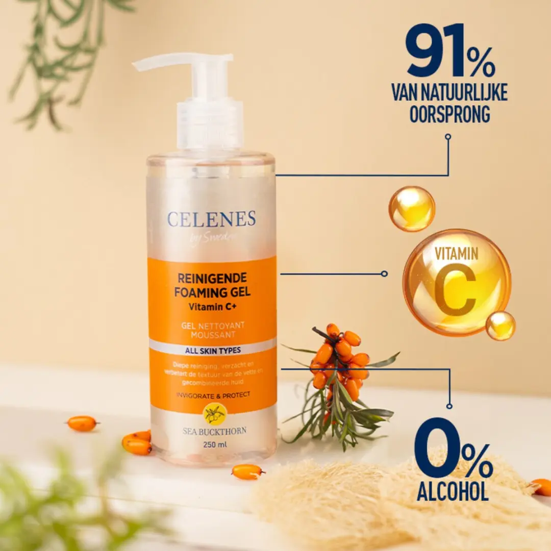 Celenes Duindoorn Reinigende Foam Gel 250ml