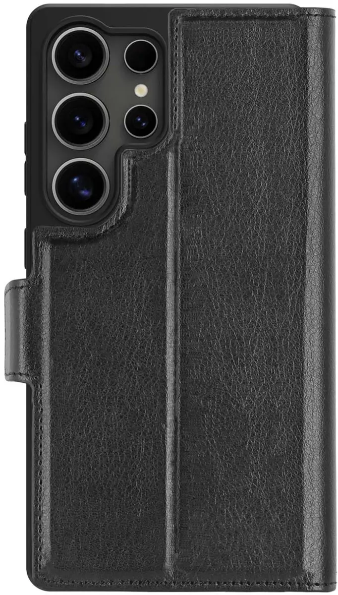 dbramante1928 Oslo Pro Boekenplank - Samsung Galaxy S25 Ultra - 3 Pasjes - Zwart