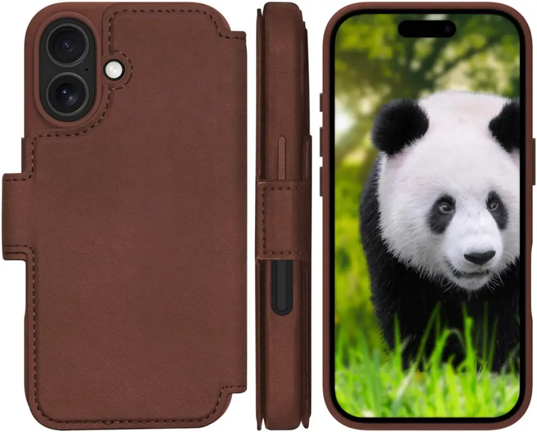 dbramante1928 Lynge Bookcase LM63GTDT6628 - iPhone 17 - Donkerbruin