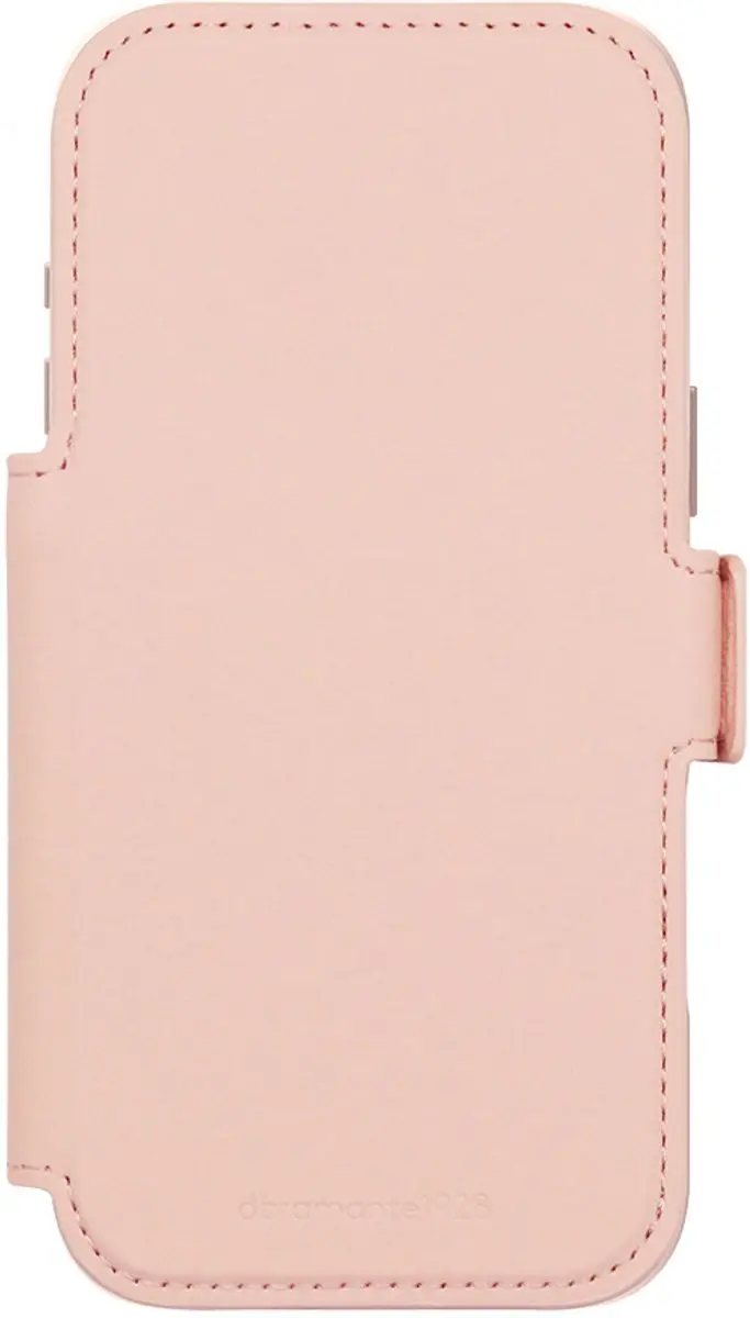 dbramante1928 Bookcase Hoesje iPhone 17 Pro Max - Roze - Kunstleer - 4 Pasjes