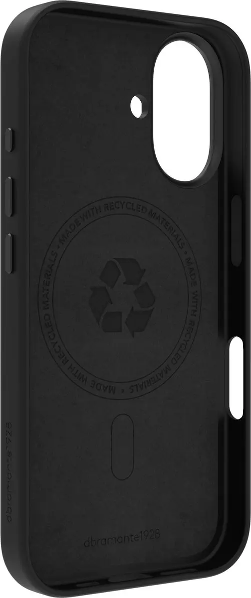 dbramante1928 iPhone 16 Hoesje Roskilde Kickstand MagSafe - Zwart