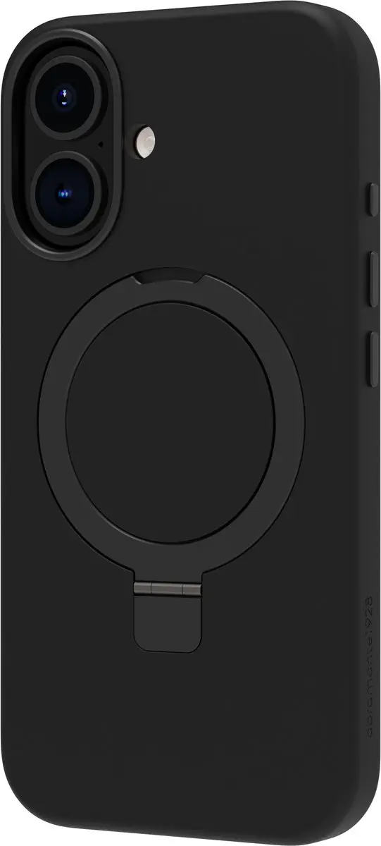 dbramante1928 iPhone 16 Hoesje Roskilde Kickstand MagSafe - Zwart