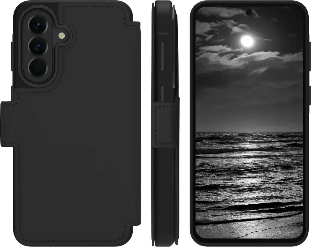 dbramante1928 Lynge ICON Magnetic Bookcase LM57ICBL6964 - Samsung Galaxy A57 - 3 Stuks - Zwart