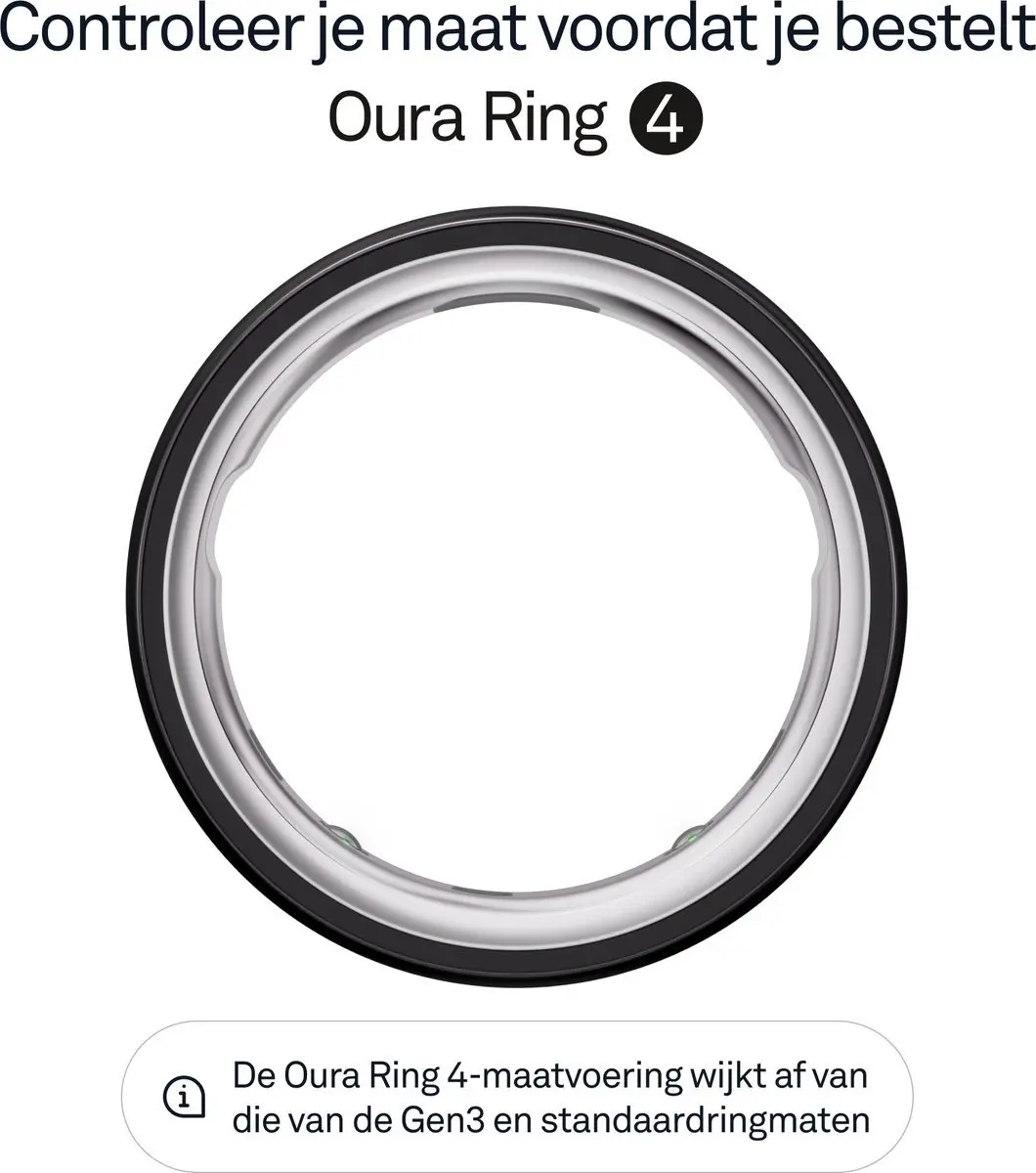 Oura Ring 4 - Zwart - Maat 7 - afbeelding 3 van 6