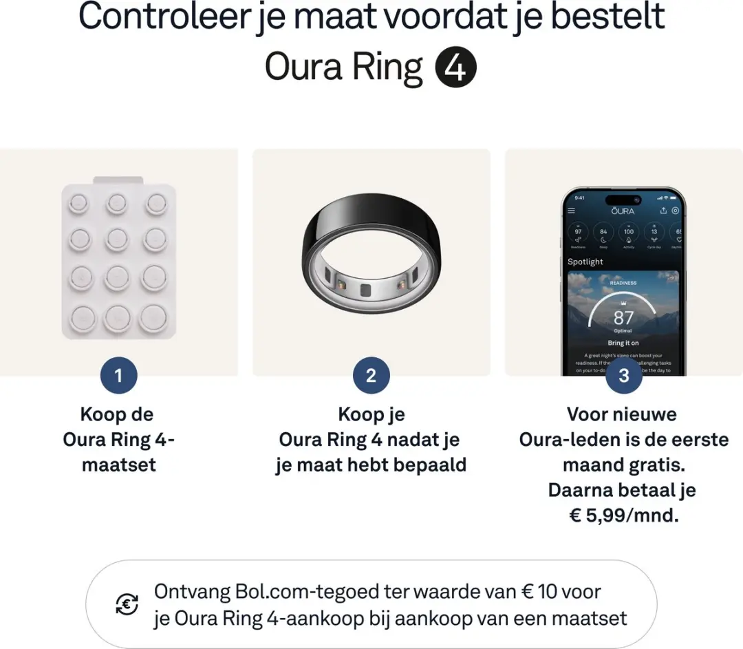Oura Ring 4 - Maat 10 - Zwart - afbeelding 2 van 6