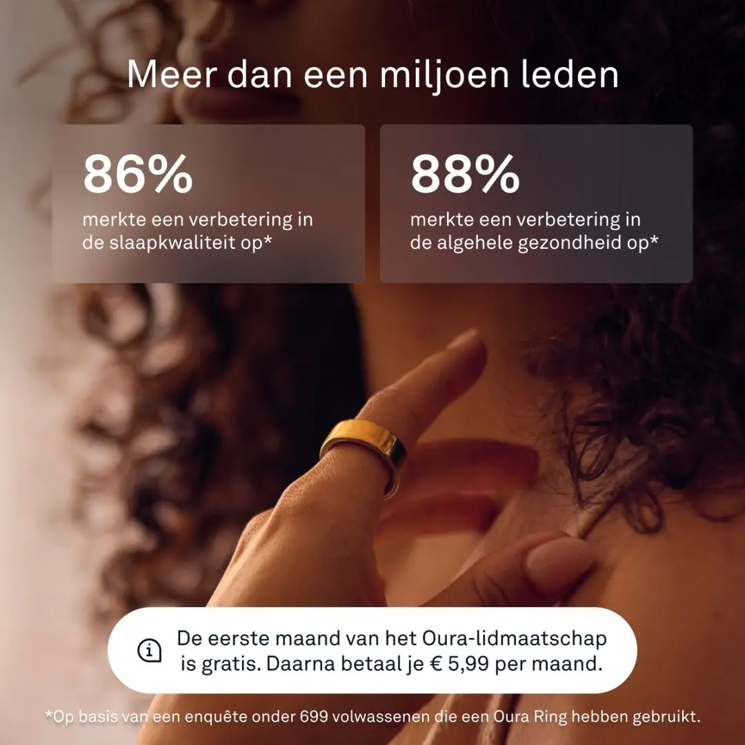 Oura Ring 4 - Maat 8 - Goud - afbeelding 4 van 6