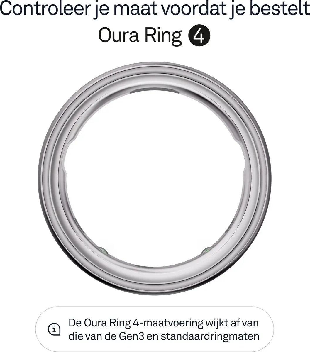 Oura Ring 4 - Maat 9 - Zilver - afbeelding 3 van 6