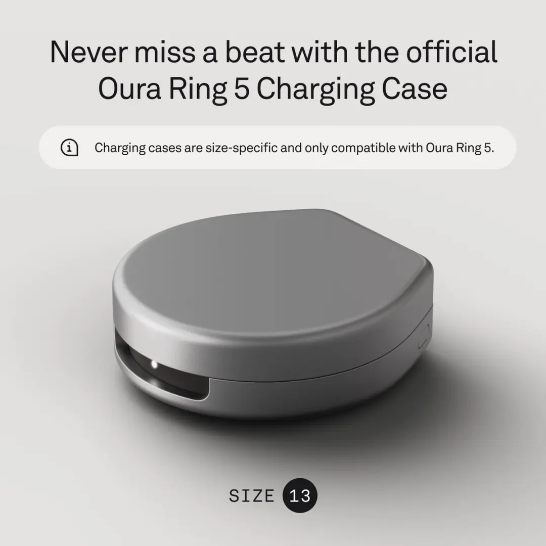Oura Ring 5 Oplader - Maat 13 - Zwart - afbeelding 2 van 5