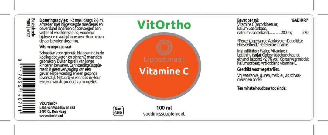 VitOrtho Vitamin C Liposomaal 100ml