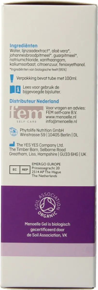 Menoelle Vaginale Droogheid Gel 100ml
