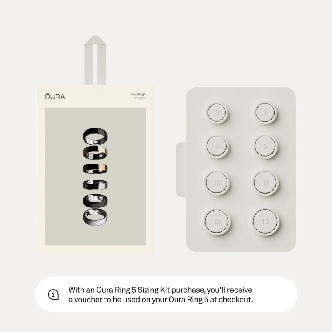 Oura Ring 5 Sizing Kit - 8 Stuks - Beige - afbeelding 3 van 4