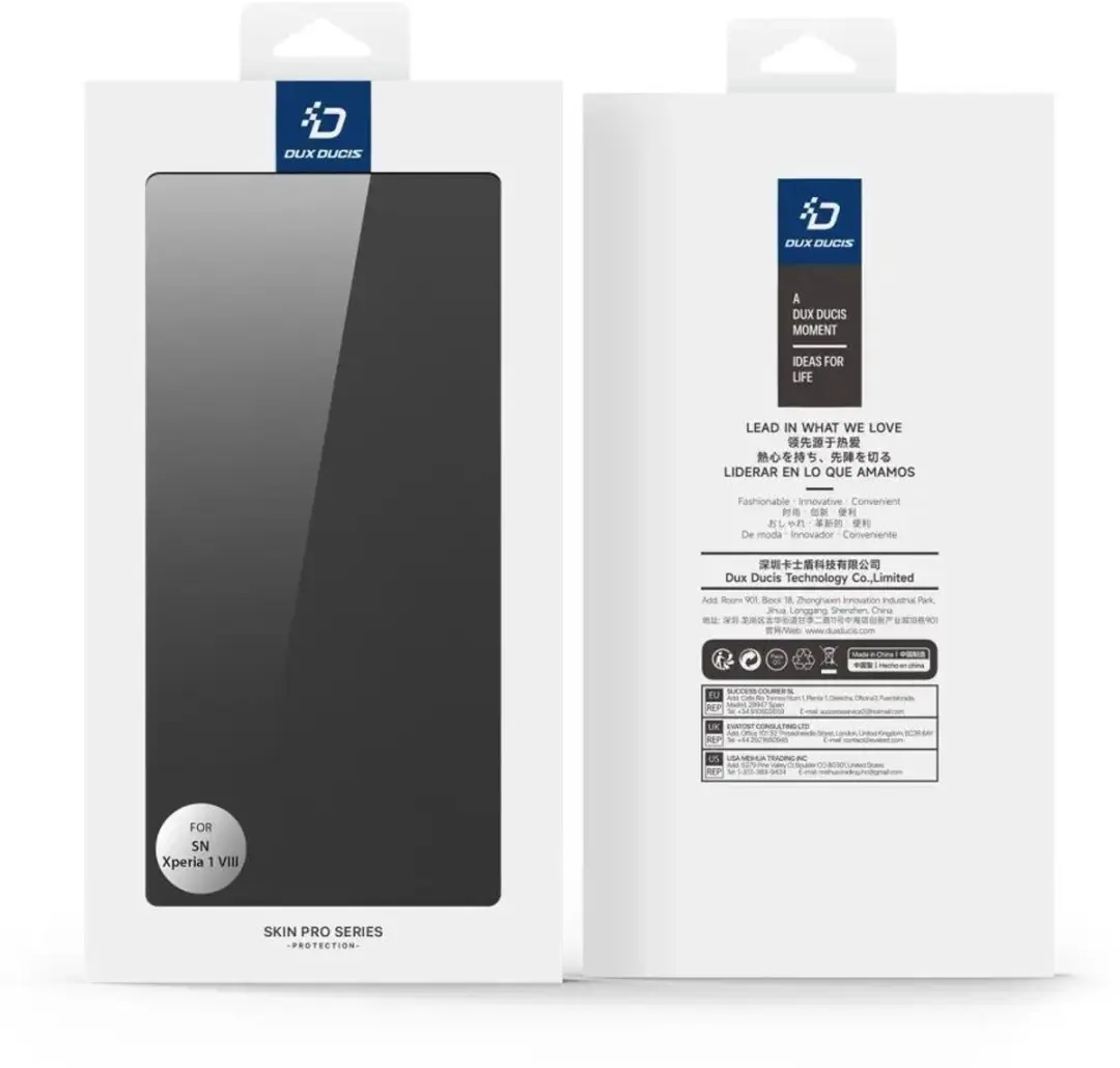 Dux Ducis Skin Pro Hoesje Sony Xperia 1 VIII - Zwart - afbeelding 5 van 6