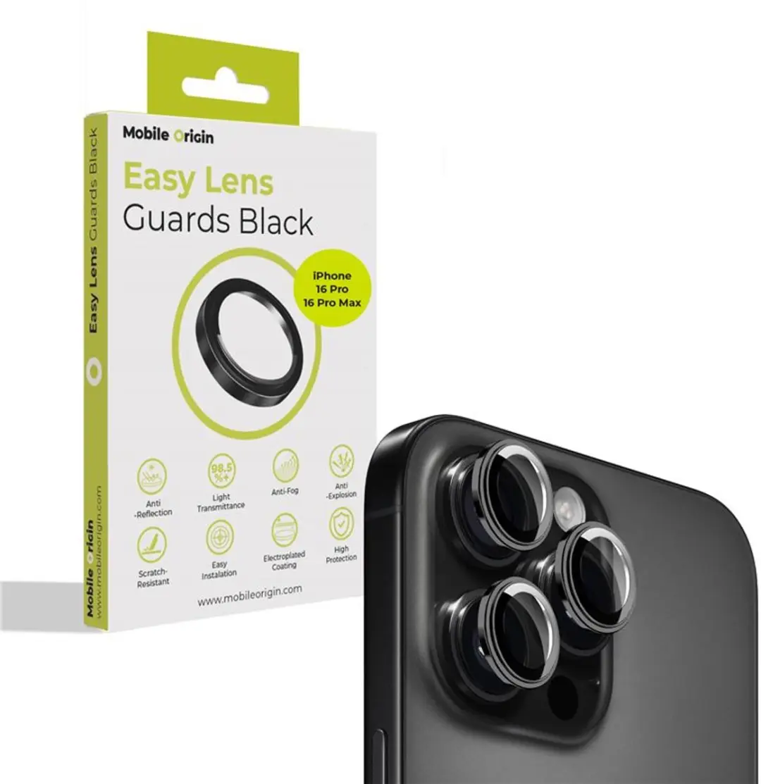 Mobile Origin Easy Lens Guards iPhone 16 Pro/Pro Max